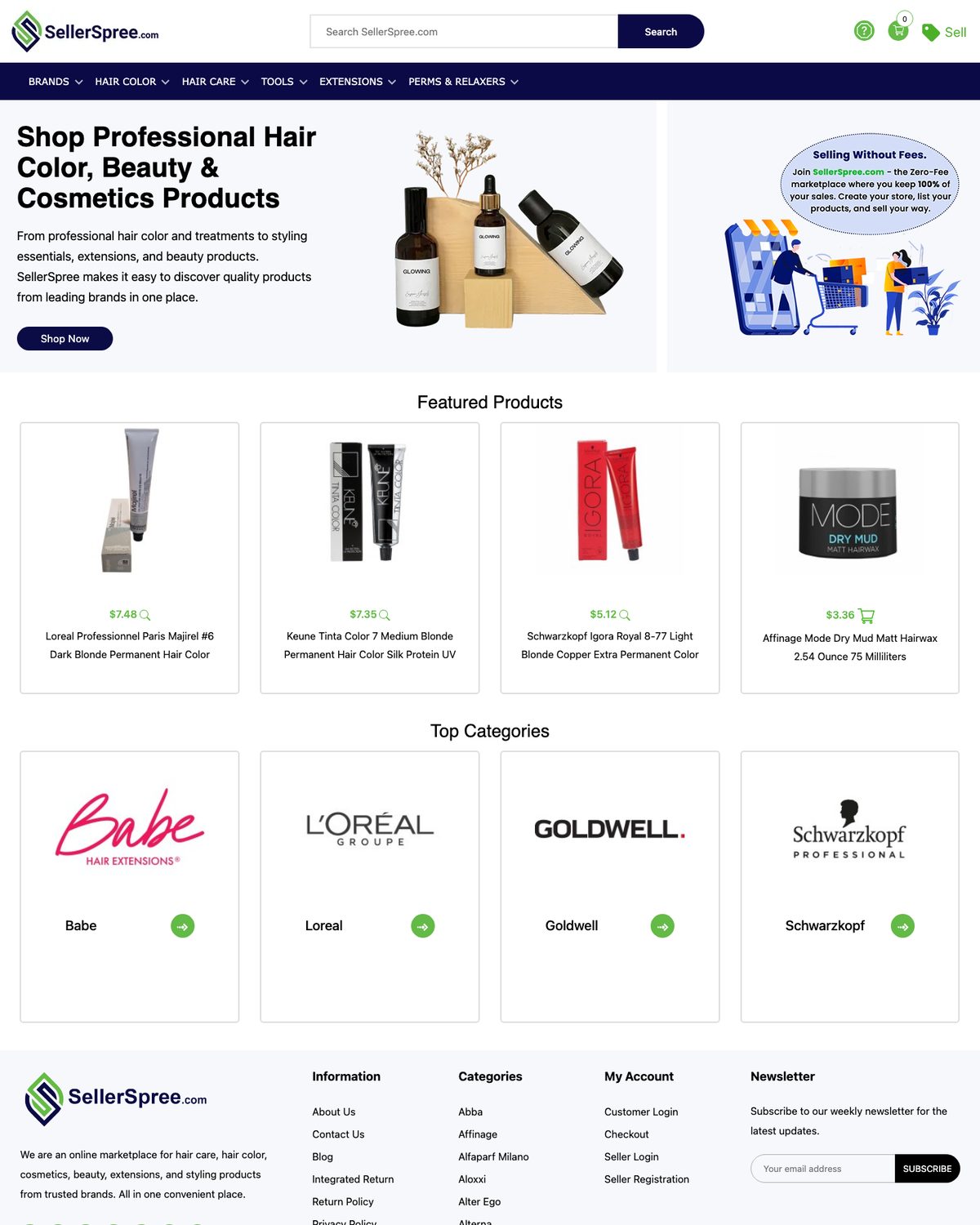 sellerspree.com today